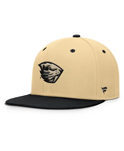 Fanatics Men's Gold/Black Oregon State Beavers Balance Fitted Hat