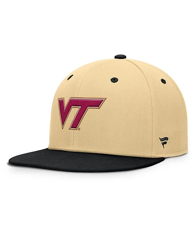 Fanatics Men's Gold/Black Virginia Tech Hokies Balance Fitted Hat