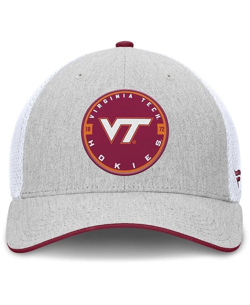 Fanatics Men's Heather Gray Virginia Tech Hokies Trigger Flex Hat