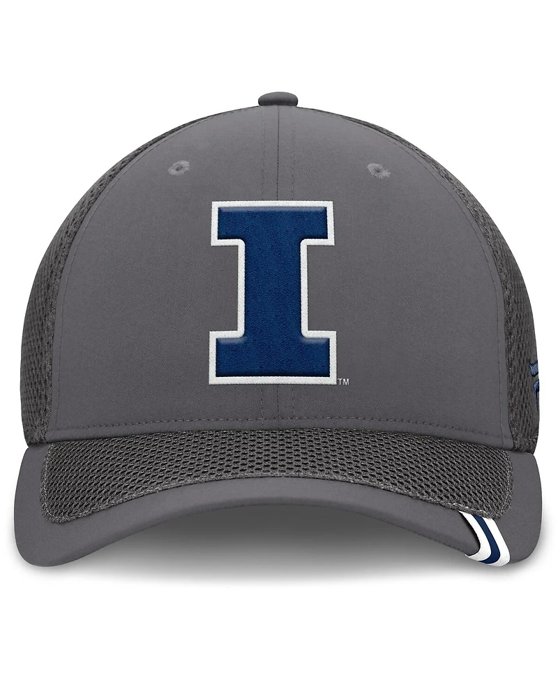 Fanatics Men's Gray Illinois Fighting Illini Clincher Flex Hat