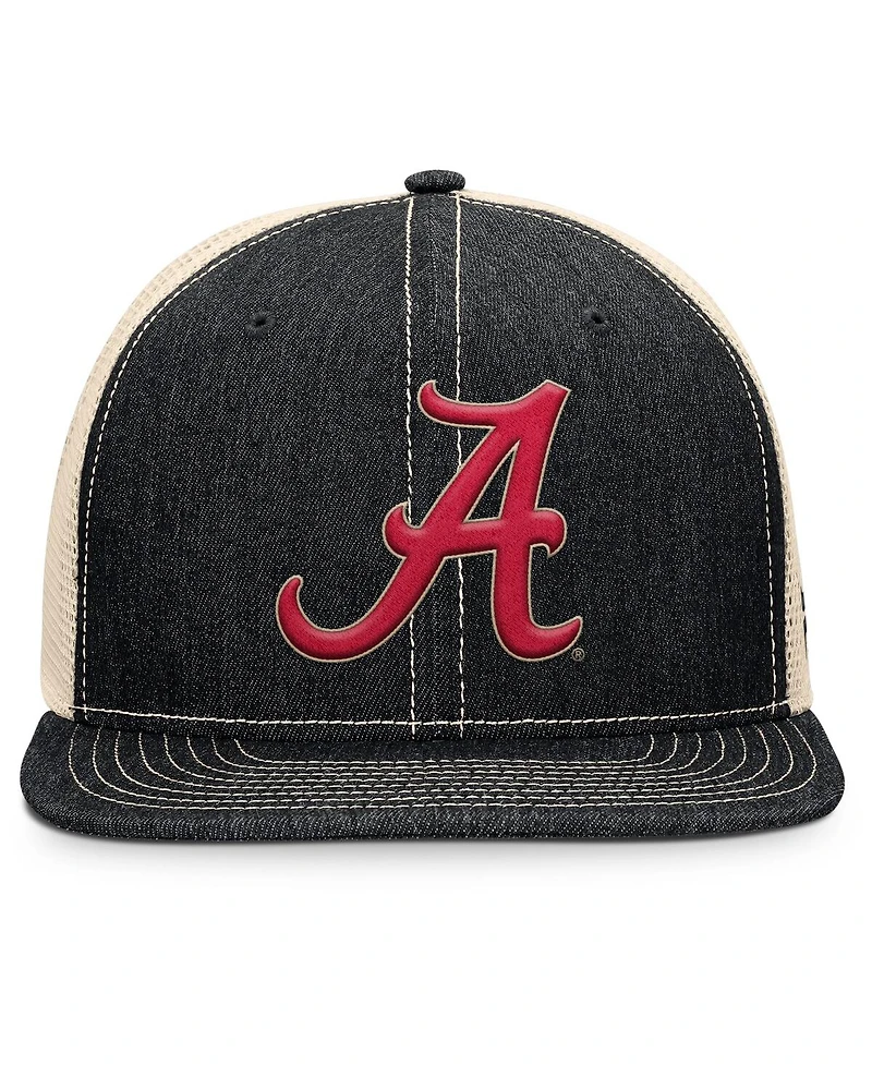 Fanatics Men's Black/Natural Alabama Crimson Tide Legend Trucker Snapback Hat
