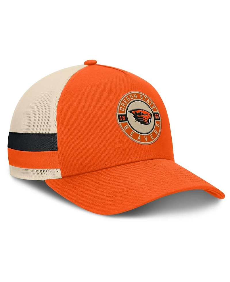 Fanatics Men's Orange/Cream Oregon State Beavers Prestige Trucker Adjustable Hat