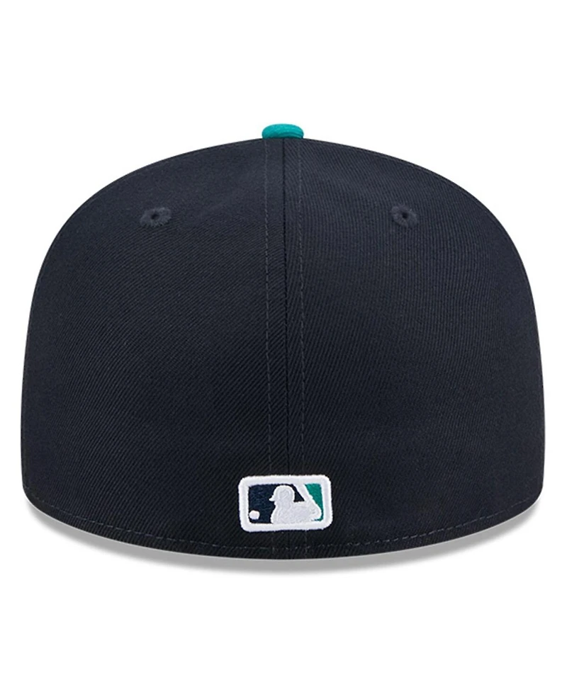 New Era Men's Navy Seattle Mariners Baseball Hall of Fame 59FIFTY Fitted Hat