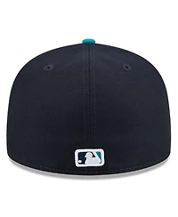 New Era Men's Navy Seattle Mariners Baseball Hall of Fame 59FIFTY Fitted Hat