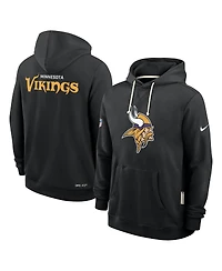 Nike Men's Black Minnesota Vikings Sideline Initial Home Performance Pullover Hoodie