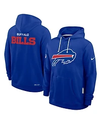 Nike Men's Royal Buffalo Bills Sideline Initial Home Performance Pullover Hoodie