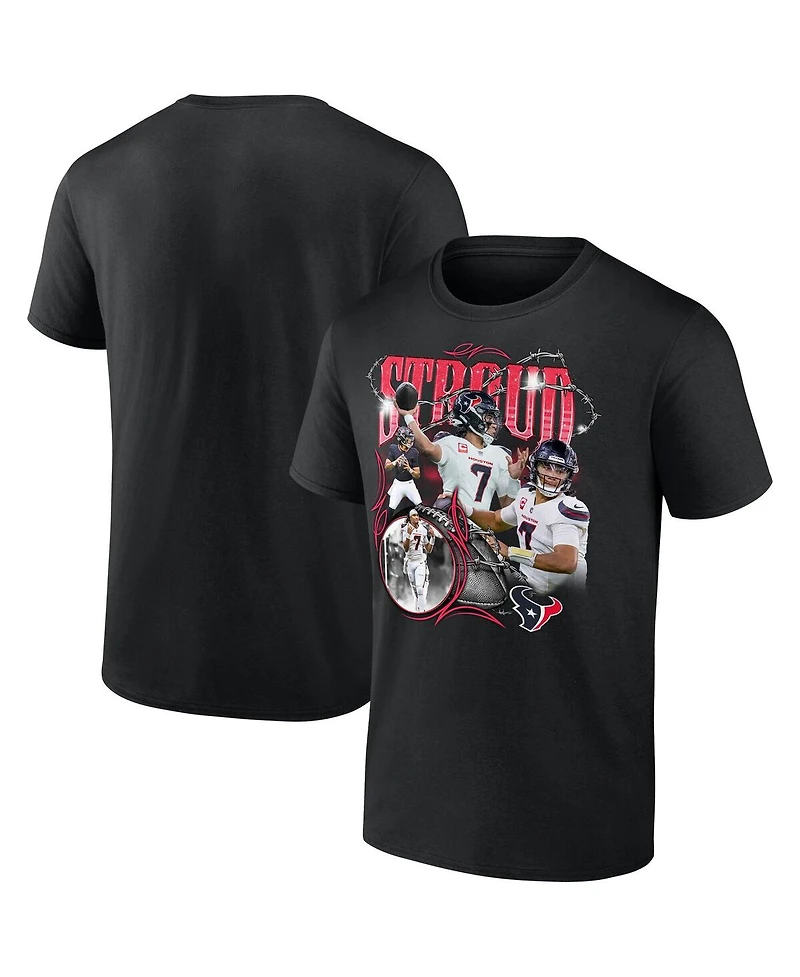 Fanatics Men's C.j. Stroud Black Houston Texans Notorious Player Graphic T-Shirt