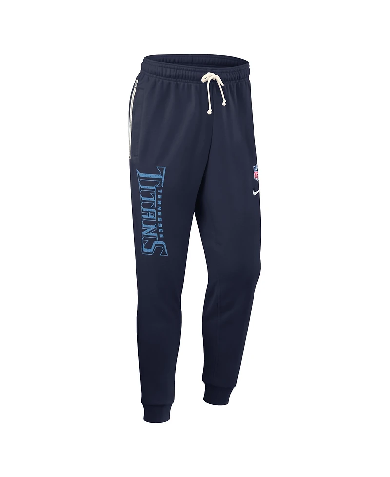 Nike Men's Navy Tennessee Titans Sideline Ground Game Performance Taper Pants