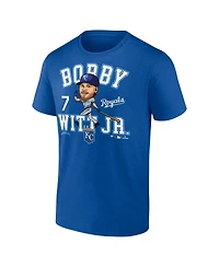 Fanatics Men's Bobby Witt Jr. Royal Kansas City Royals Hometown Caricature T-Shirt