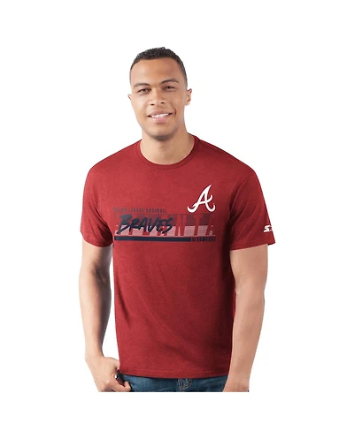 Starter Men's Red Atlanta Braves Prime Time Team T-Shirt