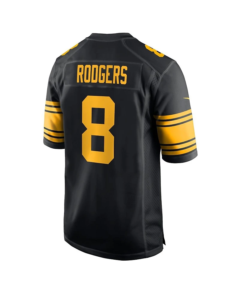 Nike Men's Aaron Rodgers Black Pittsburgh Steelers Alternate Game Jersey