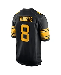 Nike Men's Aaron Rodgers Black Pittsburgh Steelers Alternate Game Jersey