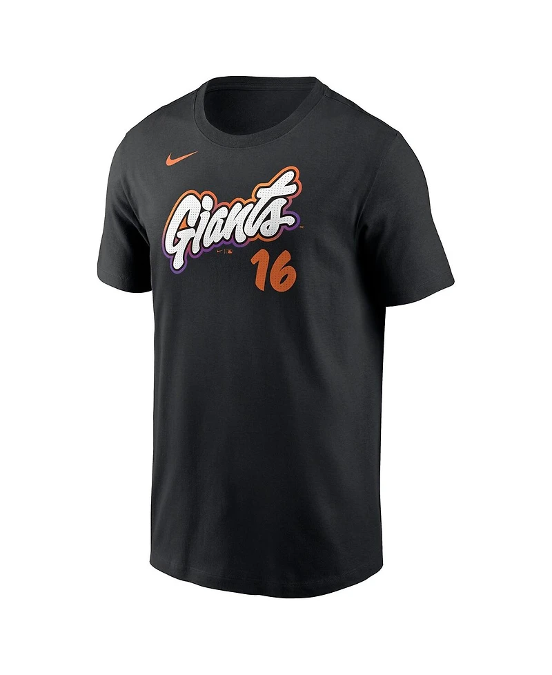 Nike Men's Rafael Devers Black San Francisco Giants 2025 City Connect Fuse Name Number T-Shirt