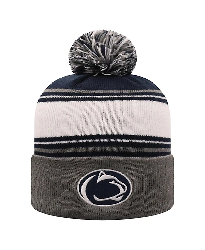 Top of the World Men's True Navy Penn State Nittany Lions Ambient Cuffed with Pom Knit Hat