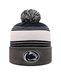 Top of the World Men's True Navy Penn State Nittany Lions Ambient Cuffed with Pom Knit Hat