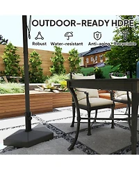 Outsunny Patio Umbrella Base Sd, /Water Filled,