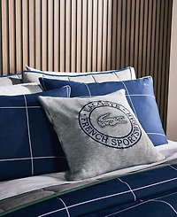 Lacoste Home Tennis Checks Cotton 3-Pc. Comforter Set, Full/Queen