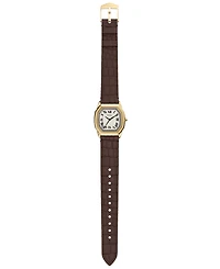Fossil Women's Harlow Three-Hand Brown Croco Leather Watch, 27mm