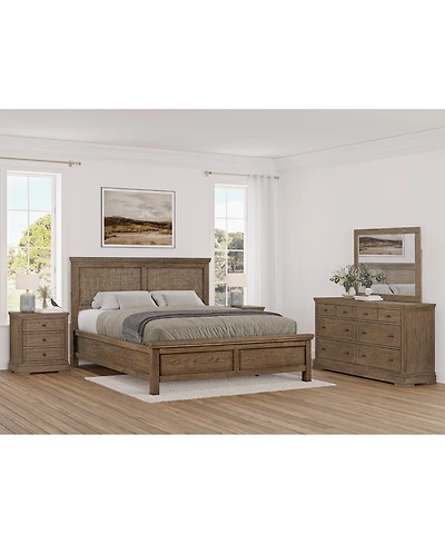 Alverton 3 Pc. California King Cane Set (Bed, Dresser & 3-Drawer Nightstand