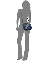 Patricia Nash Andali Small Denim Woven Crossbody