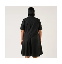 Estelle Obsidian Mini Shirt Dress