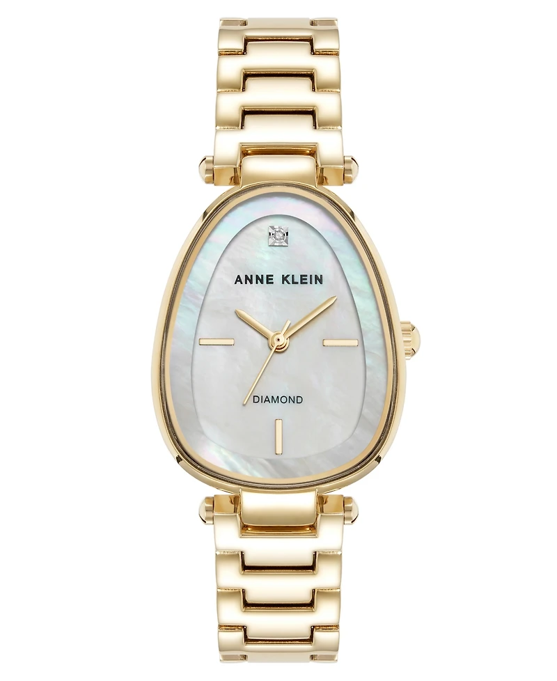 Anne Klein Women's Quartz Estate Mother of Pearl Diamond Dial Bracelet Watch, 26mm