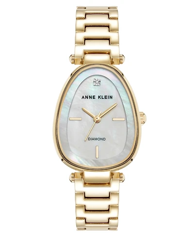 Anne Klein Women's Quartz Estate Mother of Pearl Diamond Dial Bracelet Watch, 26mm