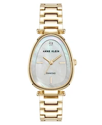 Anne Klein Women's Quartz Estate Mother of Pearl Diamond Dial Bracelet Watch, 26mm