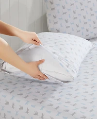 Beatrice Home Fashions Whimsical Printed Microfiber 4-Pc. Sheet Set