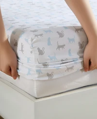 Beatrice Home Fashions Whimsical Printed Microfiber -Pc. Sheet Set