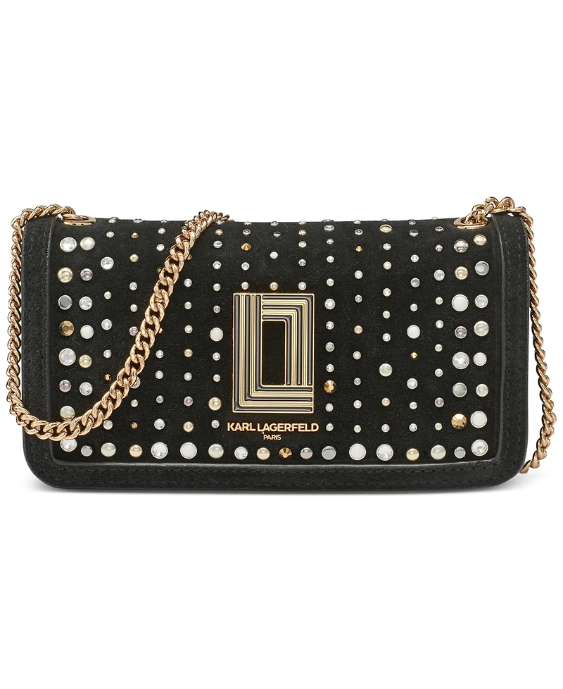 Karl Lagerfeld Paris Kosette Mini Leather Shoulder Bag