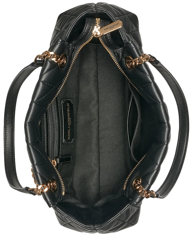 Karl Lagerfeld Paris Lafayette Medium Leather Satchel