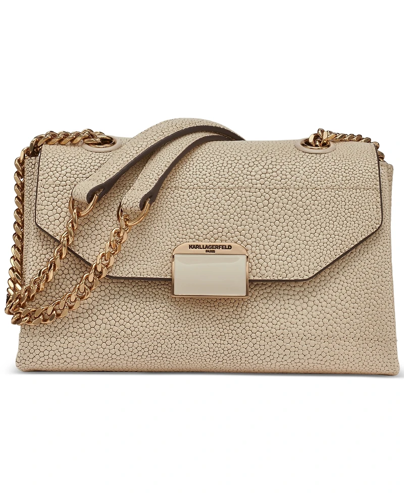 Karl Lagerfeld Paris Liana Small Leather Shoulder Bag