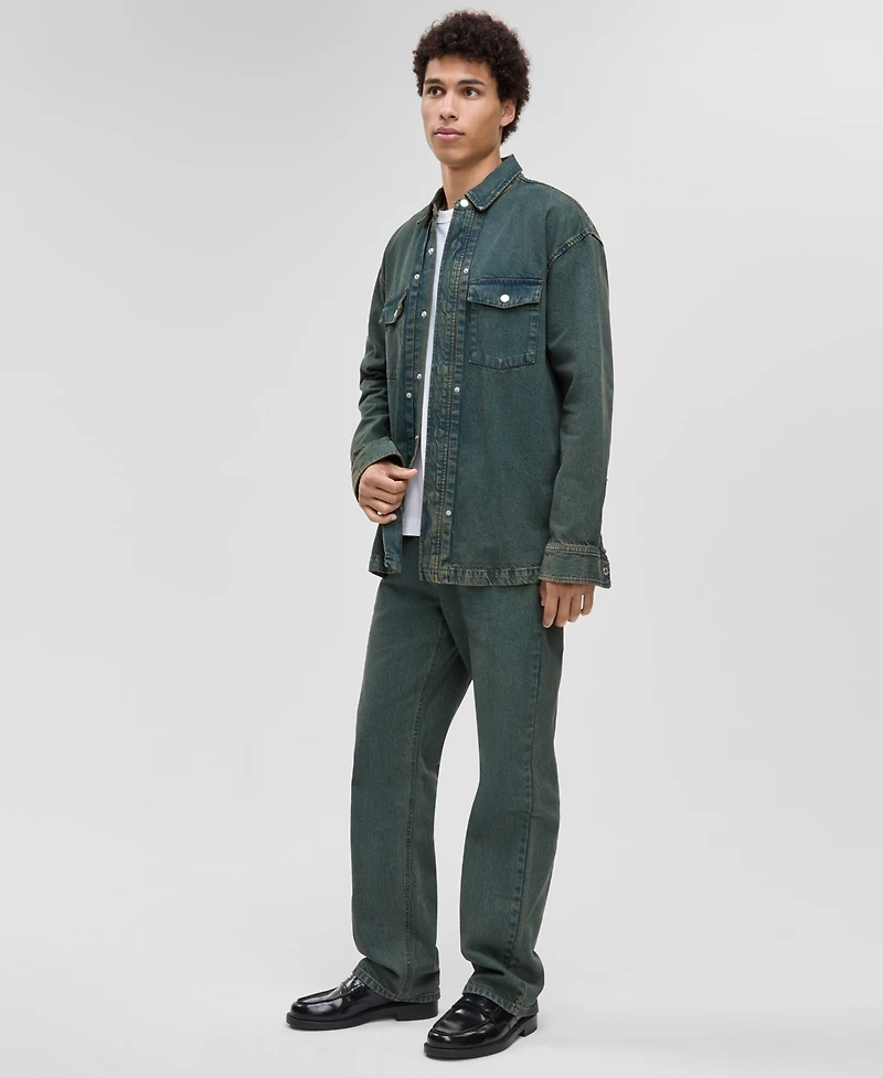 Mode of One Men's Denim Shirt Jacket, Macy's Exclusive