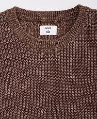 Mode of One Men's Long-Sleeve Relaxed Crewneck Sweater, Created for Macy's
