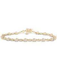 Wrapped in Love Diamond Bezel Tennis Bracelet (1 ct. t.w.) in 14k Gold, Exclusively at Macy's