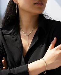 Wrapped In Love Diamond Bezel Lariat Necklace Tennis Bracelet Drop Earrings Collection In 14k Gold Exclusively At Macys