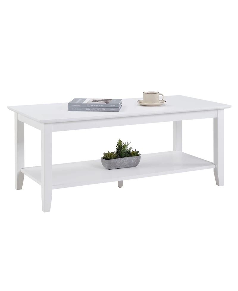 Convenience Concepts 20" Wood American Heritage Rectangle Coffee Table