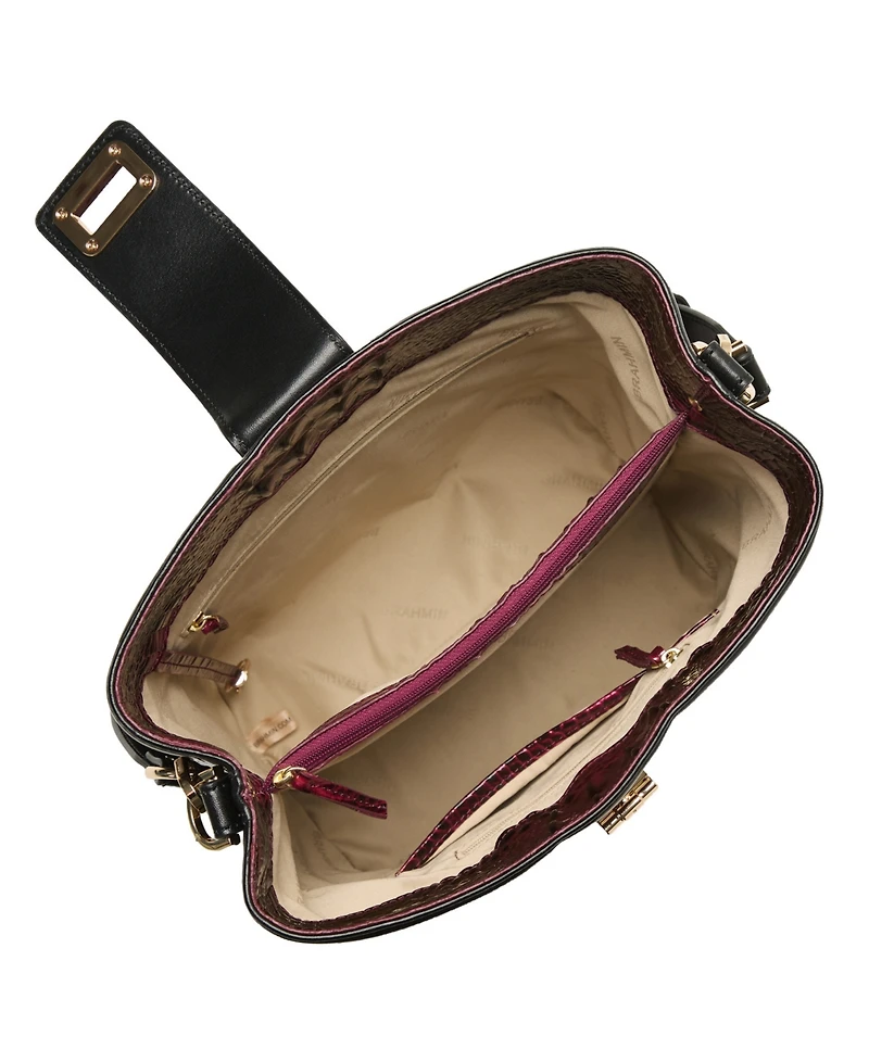 Brahmin Celina Small Leather Towers Bucket Bag