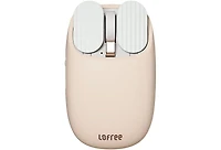 Lofree Wavy Chips Dual-Mode Wireless Mouse, 5 Adjustable Dpi Levels, 50-Day Battery Life, Milk Tea Color, for Windows, MacOS, iOS