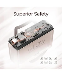 Lofree Glow Power Bank, 10,000mAh Portable Charger with Led Light Effects, 22.5W Fast Charging, Usb-c for iPhone, iPad