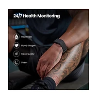 Amazfit Helio Strap Fitness Tracker - Black