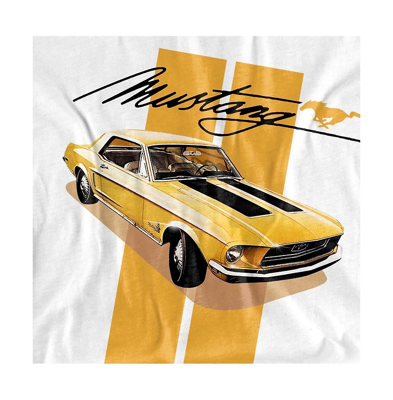 Logovision Big & Tall Ford Mustang Stang Stripes T-Shirt