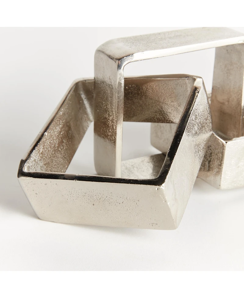 Napa Home & Garden Corbin Square Chain Sculpture - Silver