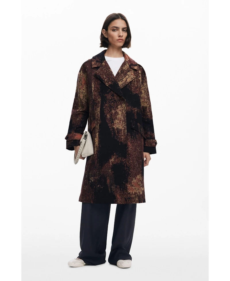 Desigual Women's Coat designed by Mr. Christian Lacroix