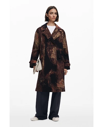 Desigual Women's Coat designed by Mr. Christian Lacroix