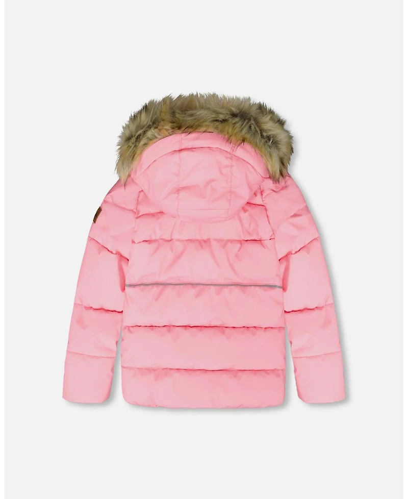 Deux par Girl Puffy Winter Jacket Pink - Toddler|Child
