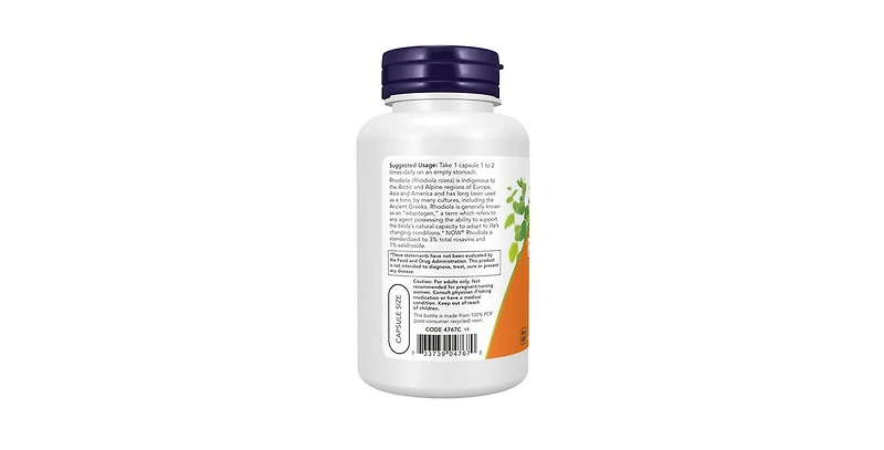 Now Foods Rhodiola ,500 mg ,120 Veg Caps