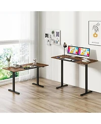 Mecale 55 Inch Electric Standing Desk Adjustable with Cable Management Hole