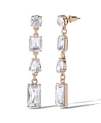 Jessica Simpson Crystal Cascade Statement Earrings